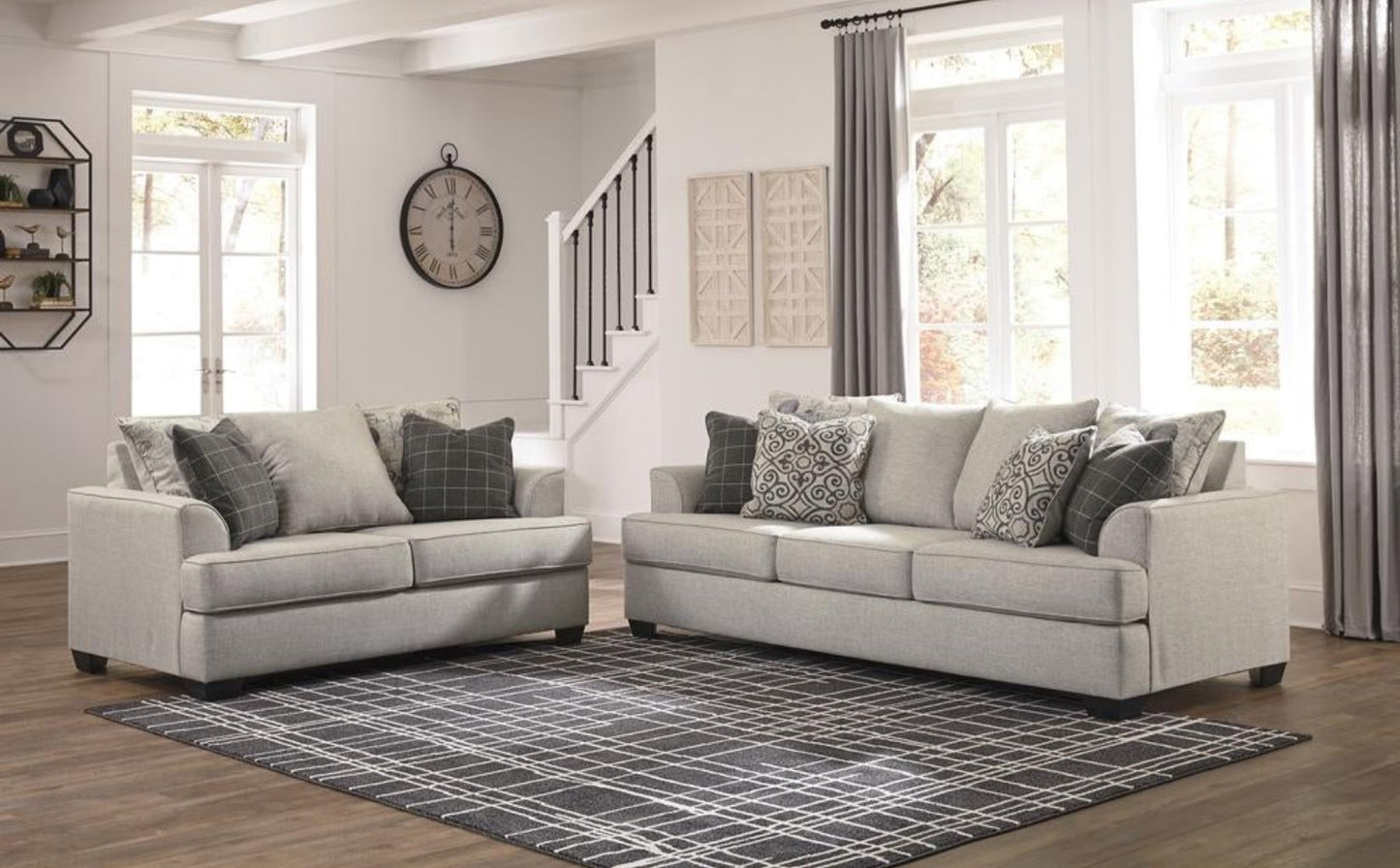 Velletri Pewter Sofa & Loveseat 79604