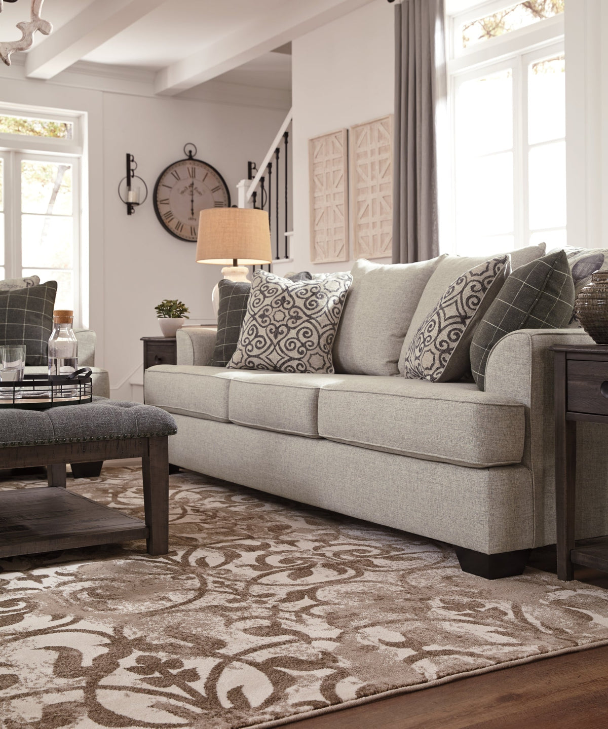 Velletri Pewter Sofa & Loveseat 79604