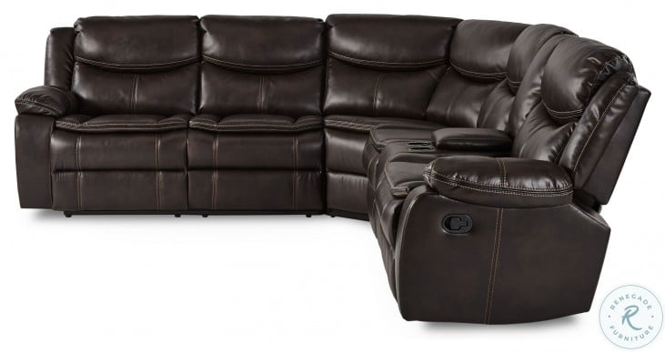 Bastrop Brown Reclining Sectional 8230