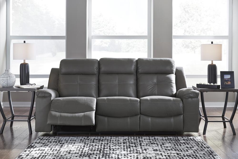 Jesolo Dark Gray Reclining Sofa & Loveseat 86705