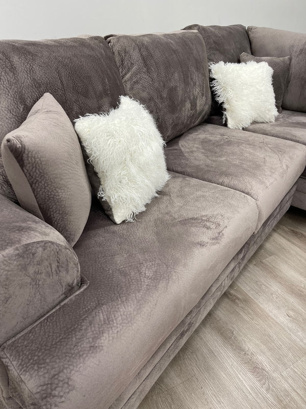 Smoke Velvet OVERSIZED  Sectional 900