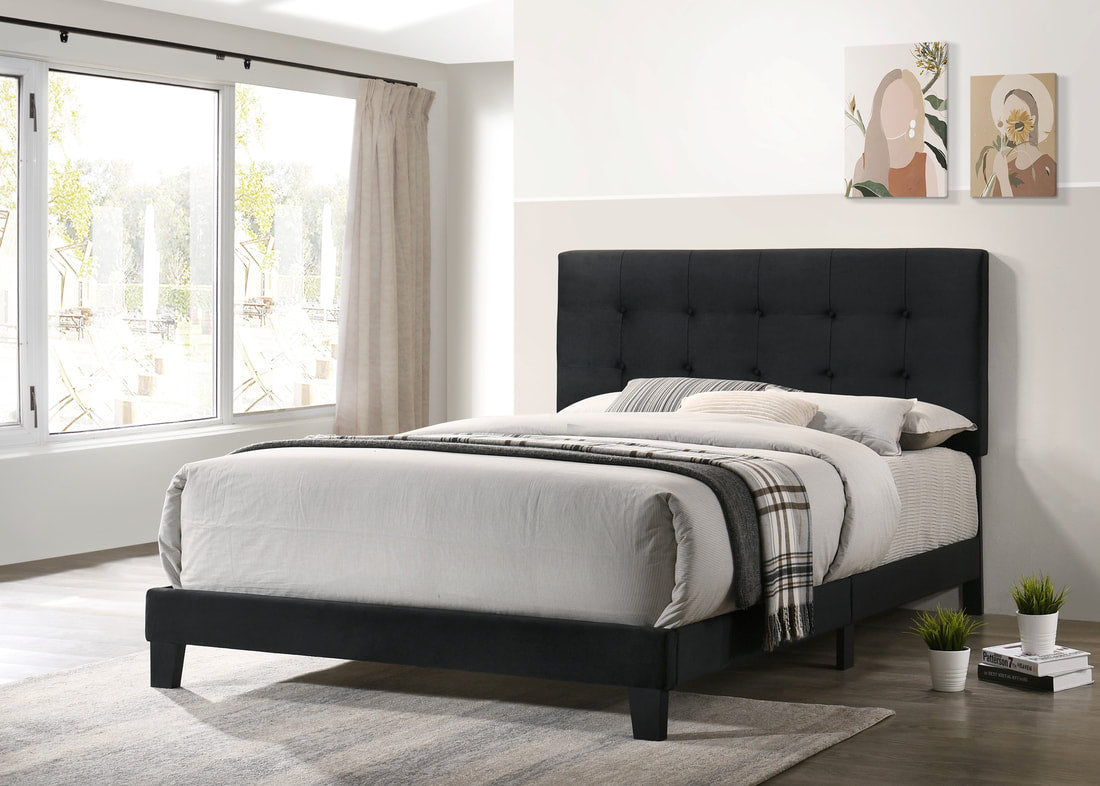 Linea Queen Platform Bed Black 920