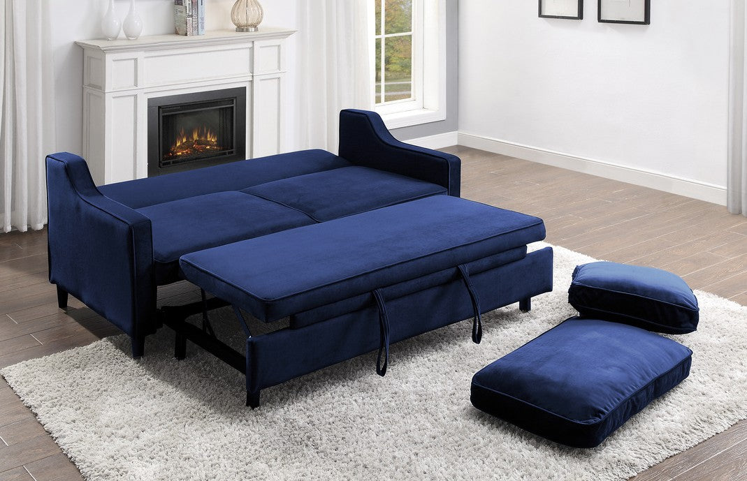 Winston Navy Sofa With Pull-Out Bed 9428