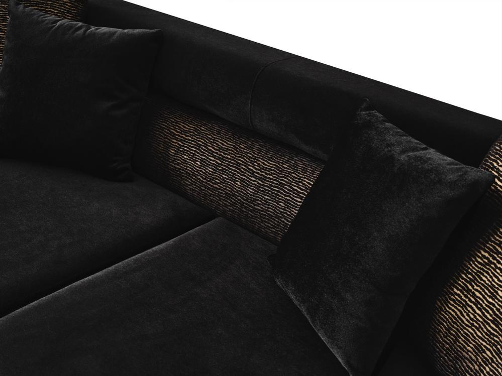 Diamond Black Velvet Sofa & Loveseat