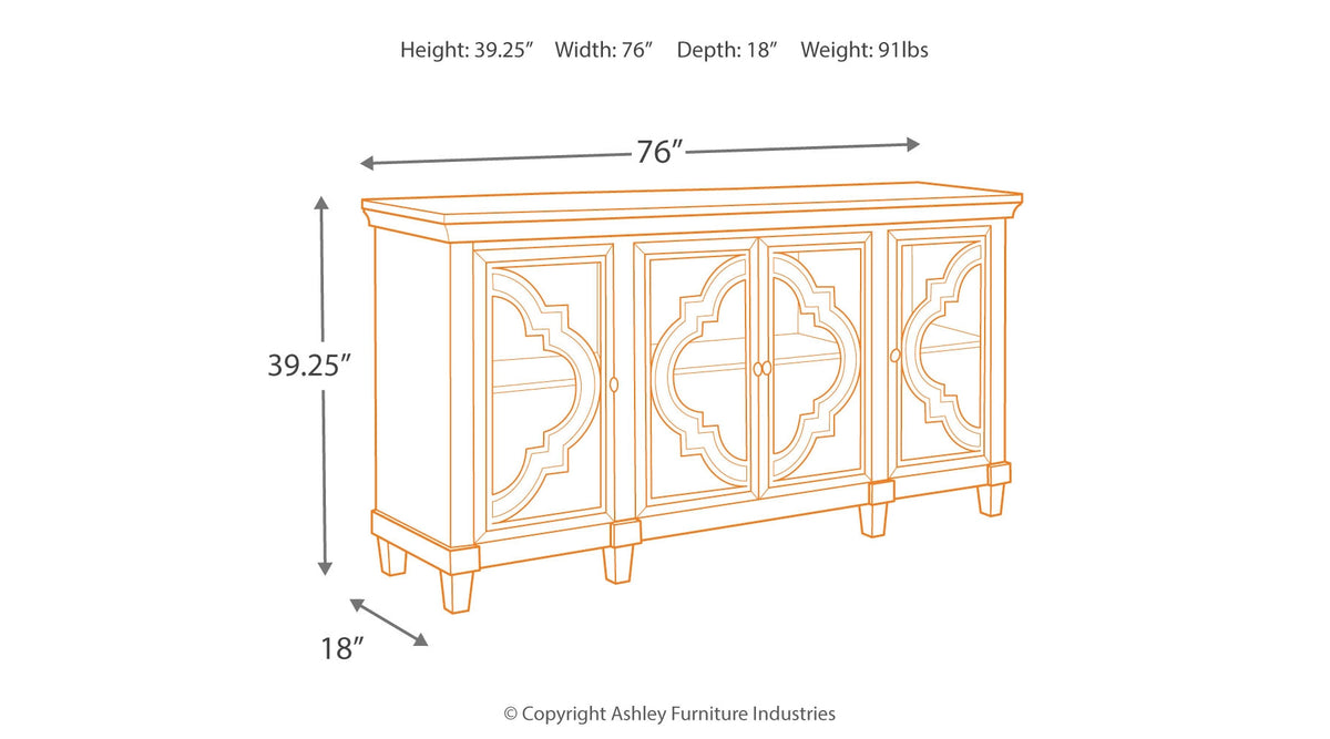 Fossil Ridge Gray Accent Cabinet | A4000037