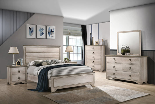 Patterson Driftwood  Panel Bedroom Set | B3050 - Harwin Furniture