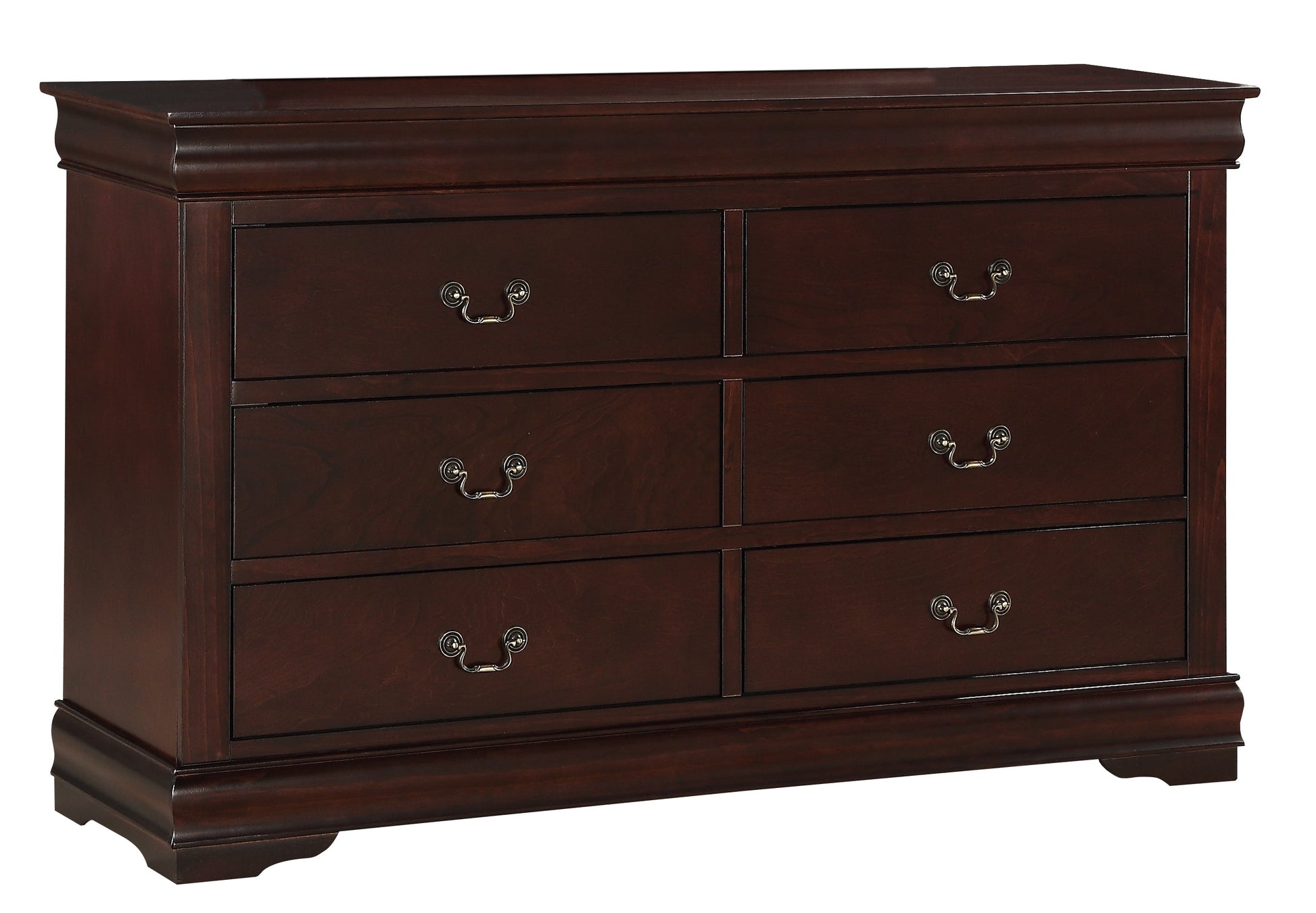 Louis Philip Cherry Sleigh Bedroom Set B3850 - Harwin Furniture