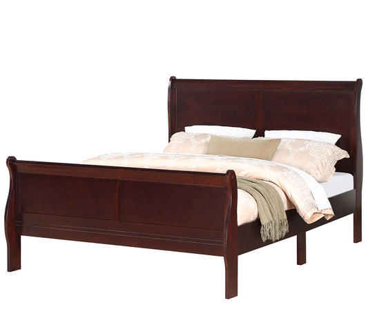 Louis Philip Cherry King Sleigh Bed - Harwin Furniture