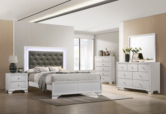 Lyssa LED Frost Panel Youth Frost Bedroom Set | B4310