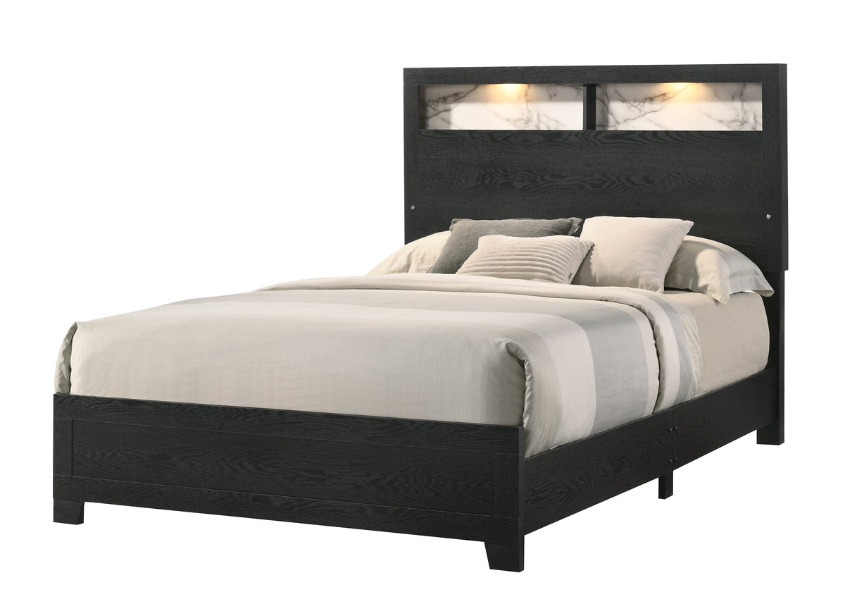 Cadence Black LED Panel Bedroom Set

B4510