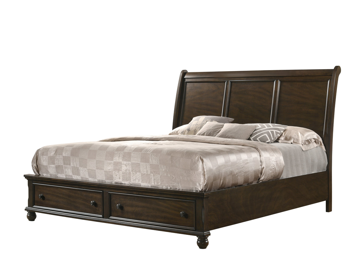 Lara Brown Storage Platform Bedroom Set | B6077