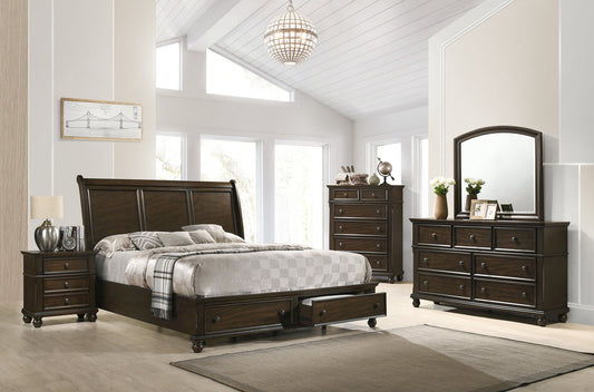 Lara Brown Storage Platform Bedroom Set | B6077