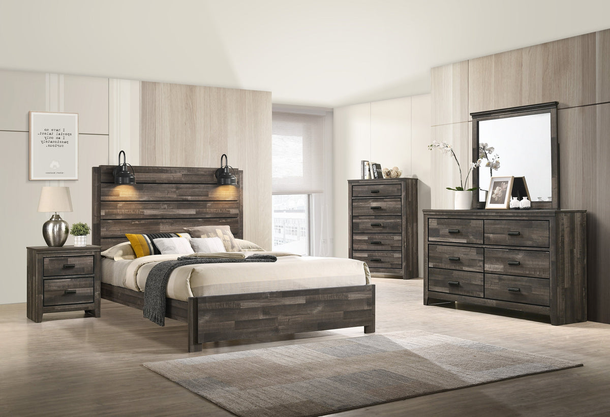 Carter Brown Platform Bedroom Set B6800