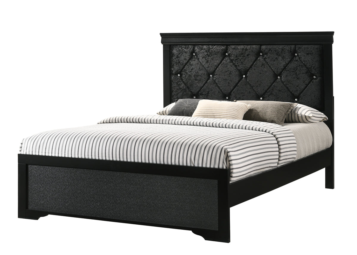 Amalia Black Youth Panel Bedroom Set |B6918