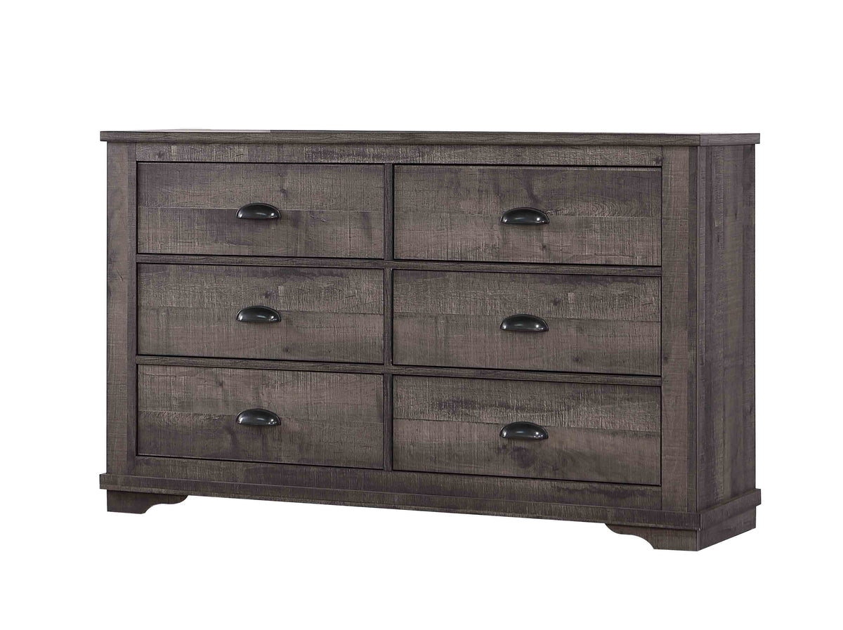 Coralee Gray  Sleigh Panel Bedroom Set B8100