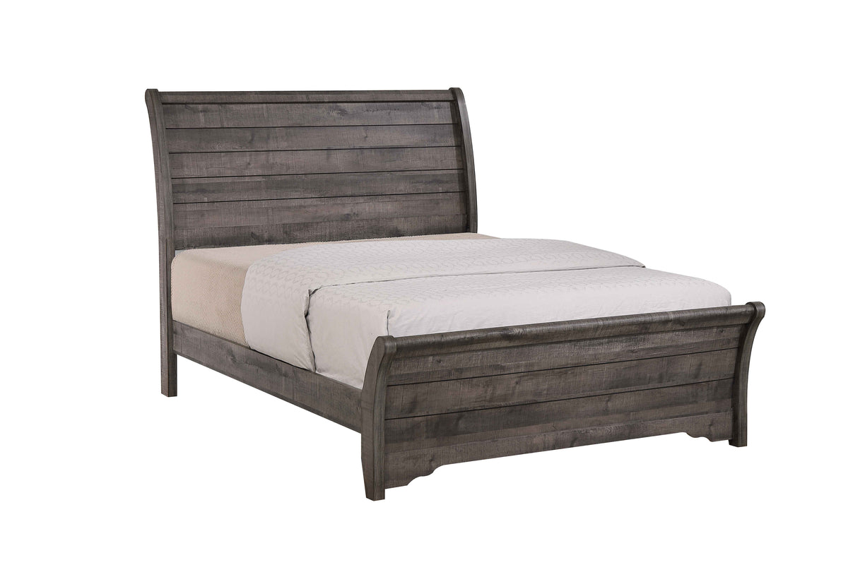 Coralee Gray  Sleigh Panel Bedroom Set B8100