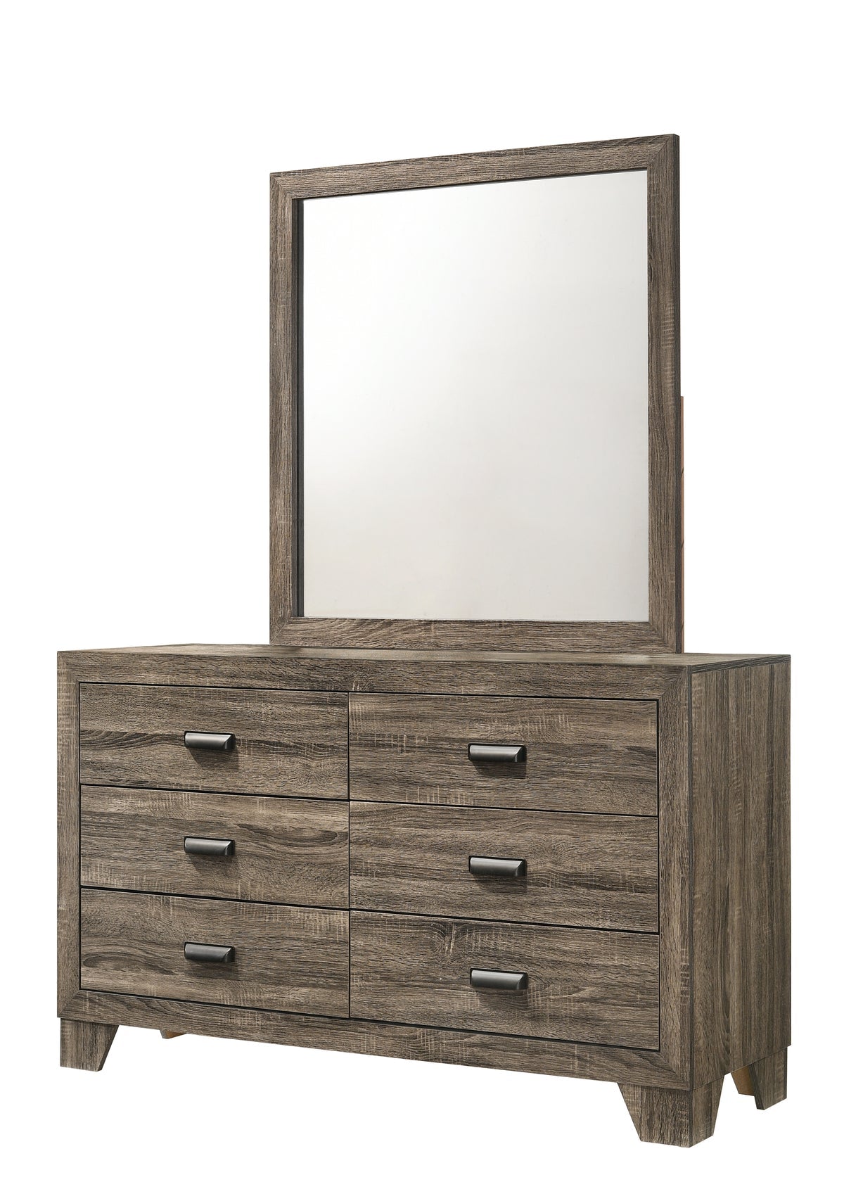 Millie  Brown Gray Panel Bedroom Set  | B9205 - Harwin Furniture