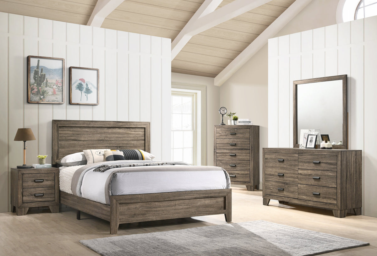 Millie Brown Youth Panel Bedroom Set  | B9200 - Harwin Furniture