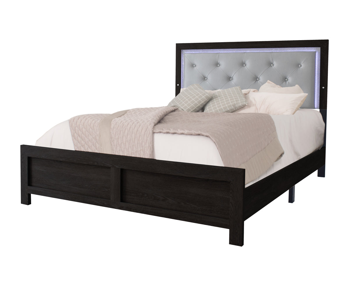 Jaylen Black LED Panel Bedroom Set B9280