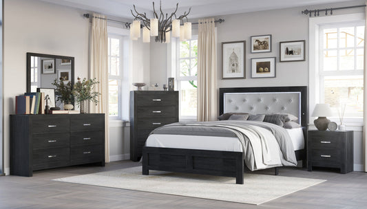 Jaylen Black LED Panel Bedroom Set B9280