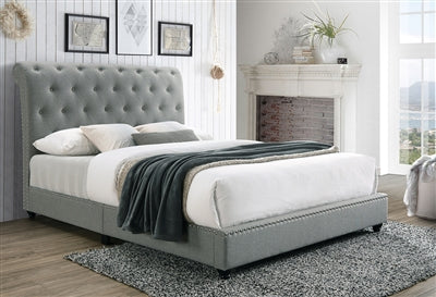 Janine Gray King Platform Bed | 5104