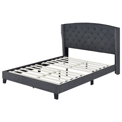 Rosemary Gray Queen Platform Bed 5266