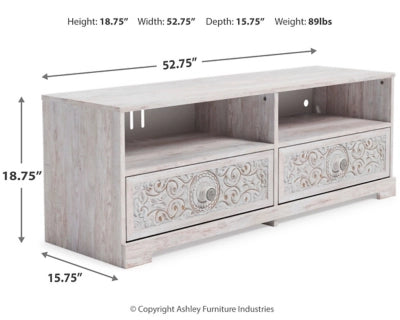 Paxberry Whitewash Medium 52" TV Stand | EW1811-168