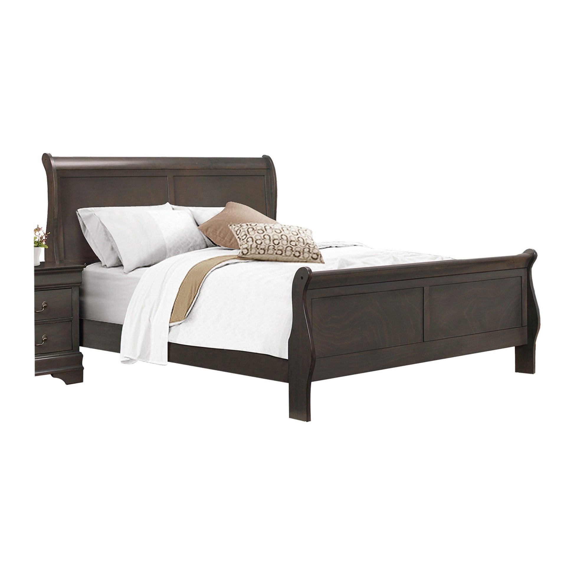 Mayville Stained Gray Sleigh Bedroom Set 2147 - Harwin Furniture