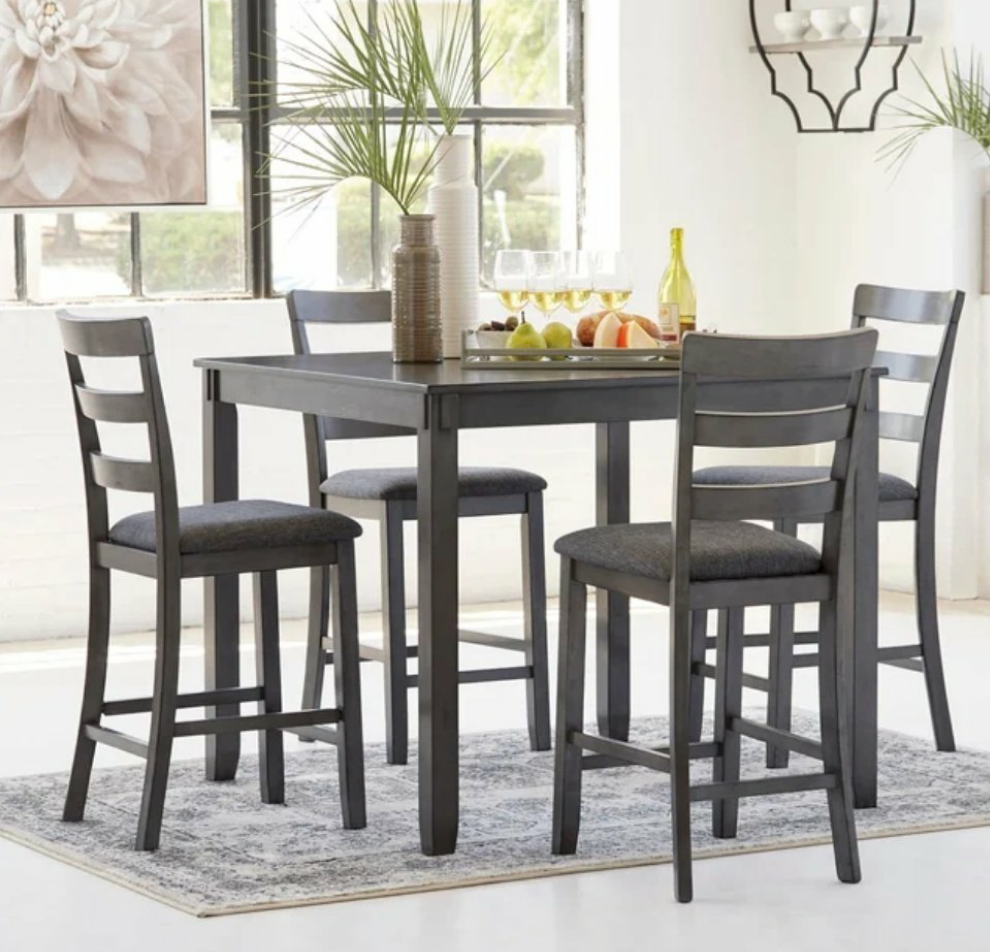 Bridson D383-223 Pub Table + 4 Chairs