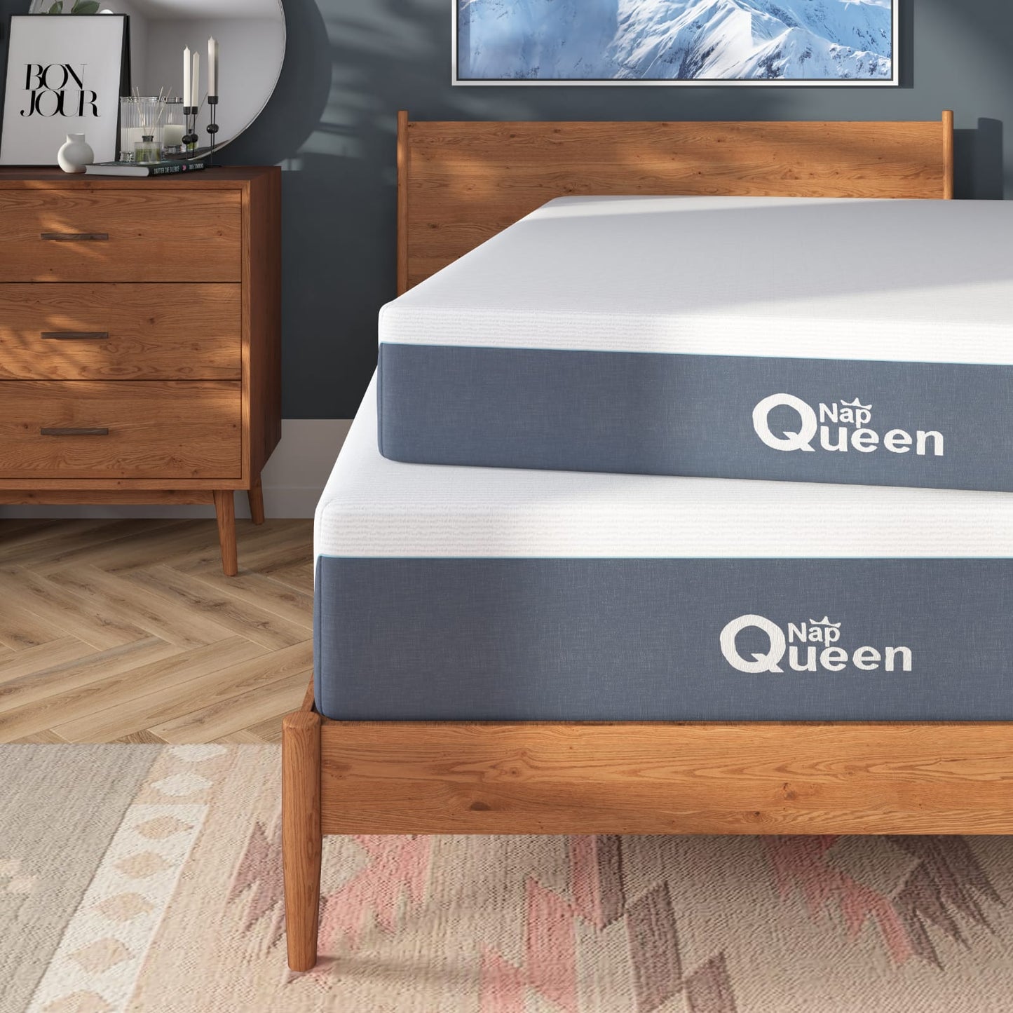 Alaska 10" Queen Cool Gel & Cool Fabric Memory Foam Mattress