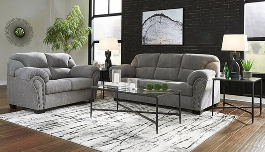 Allmaxx Pewter Sofa and Loveseat 28105