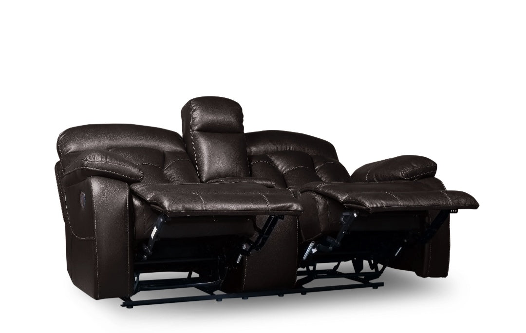 Claire Brown  POWER Reclining Sofa and Loveseat SH3216