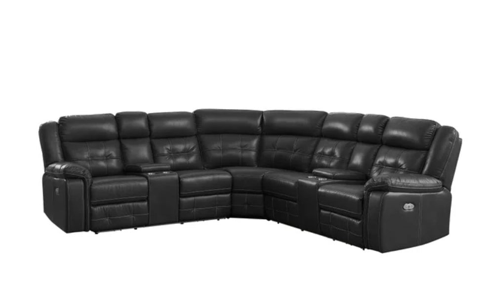 Amazon Black POWER/LED Reclining Sectional 2023