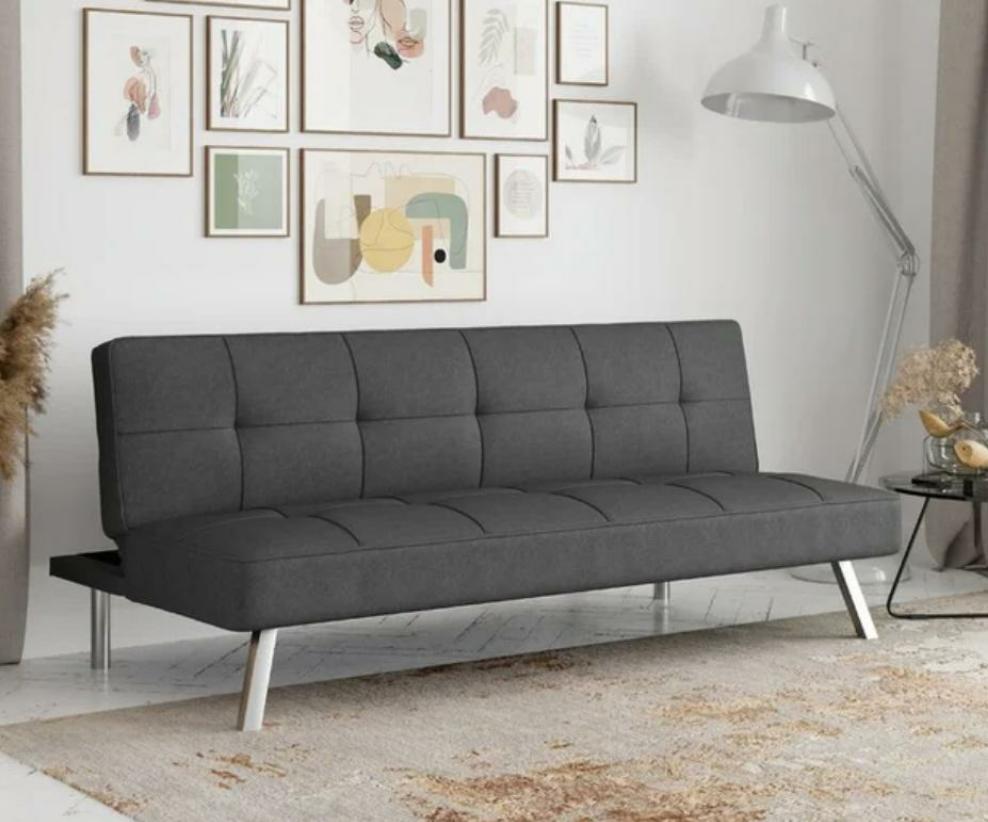 Gabby Gray Linen Futon