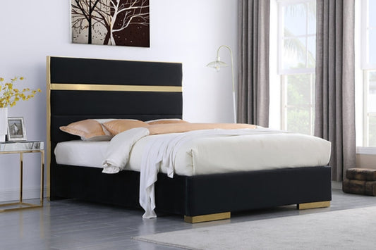 Cartier Black King Platform Bed B810