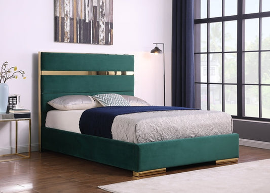 Cartier Green King Platform Bed B810