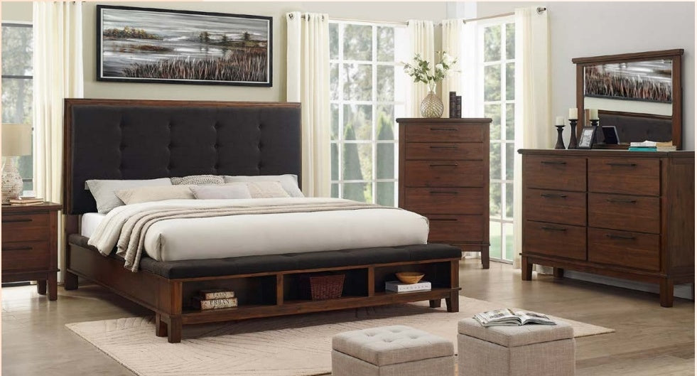 Watson Brown Platform Bedroom Set SH2213