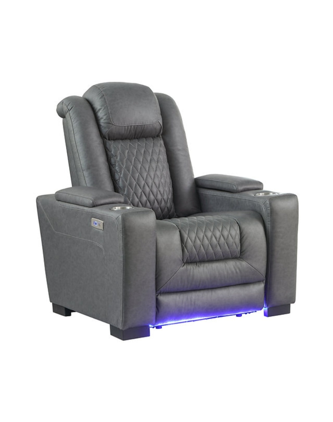 Ash Grey POWER/LED 3pc Reclining Set S9303