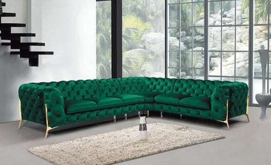 Lori Green Velvet Sectional MI 1346A