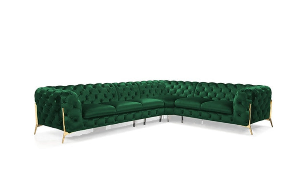 Lori Green Velvet Sectional MI 1346A