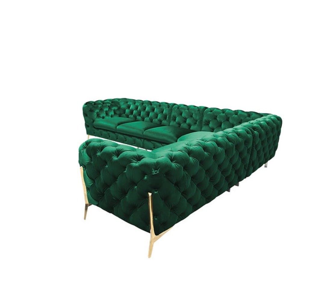 Lori Green Velvet Sectional MI 1346A