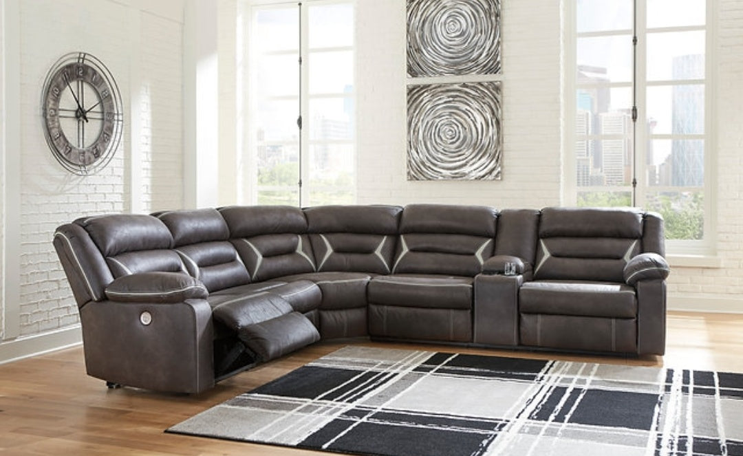 Kincord Midnight POWER Reclining Sectional 13104