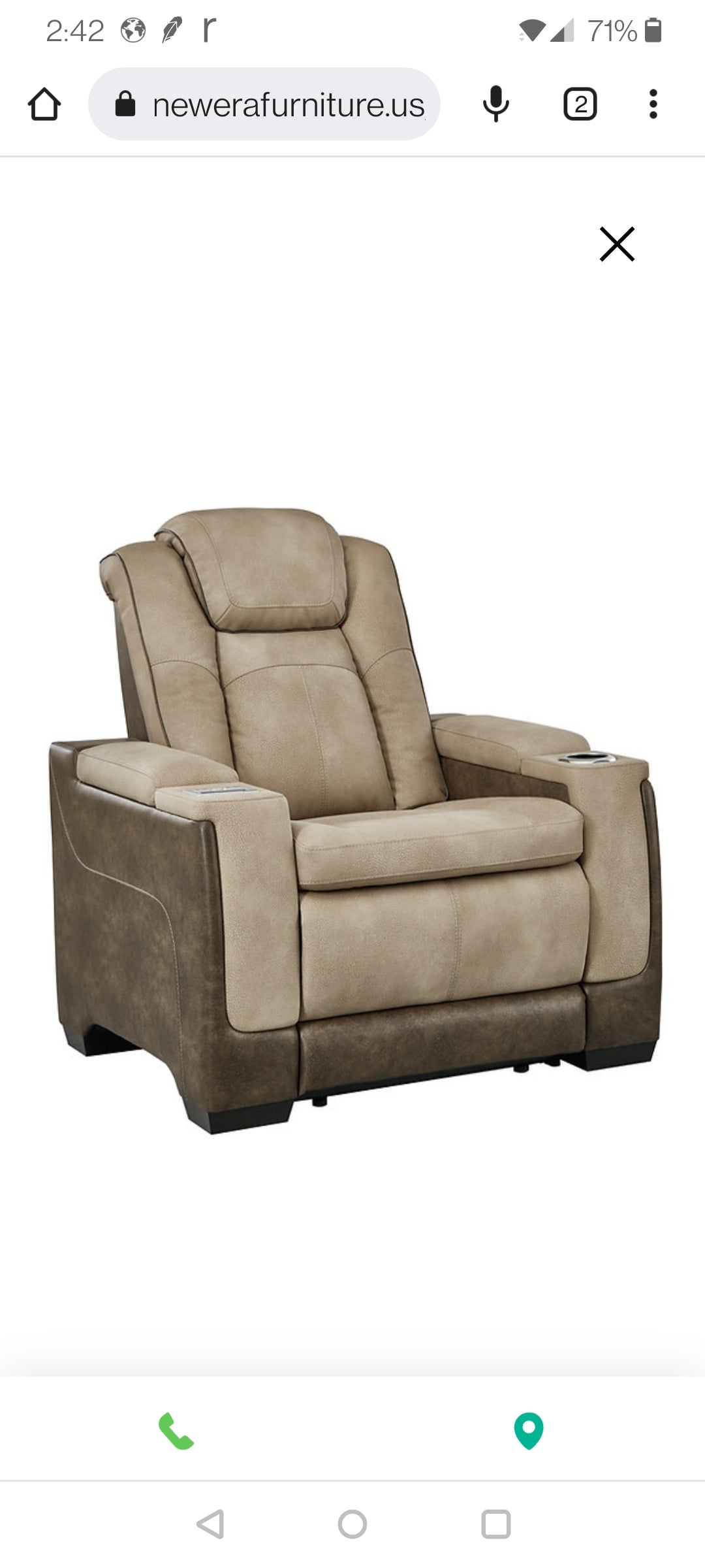 Next-Gen Durapella Sand POWER Reclining Sofa and Loveseat 22003