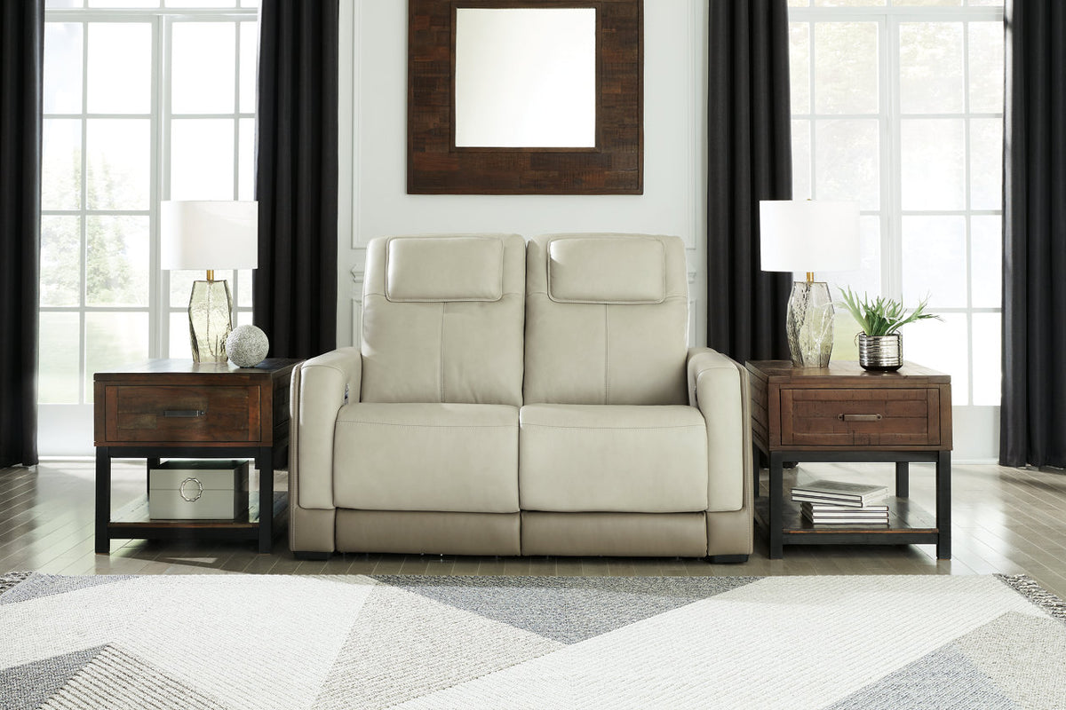 Battleville Almond POWER Reclining Sofa and Loveseat U30703