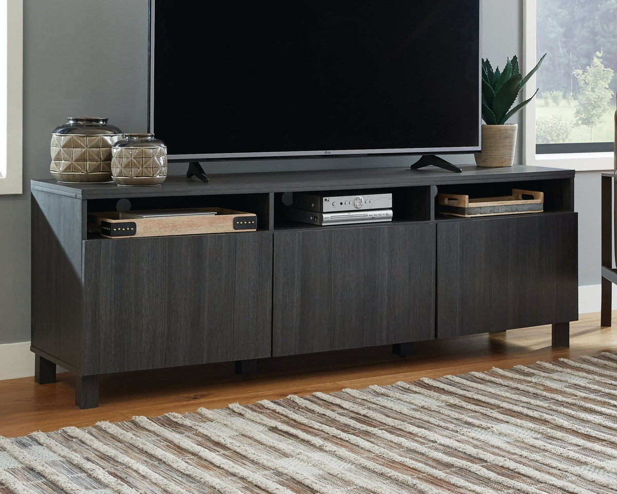 Yarlow Black 70" TV Stand | W215-66