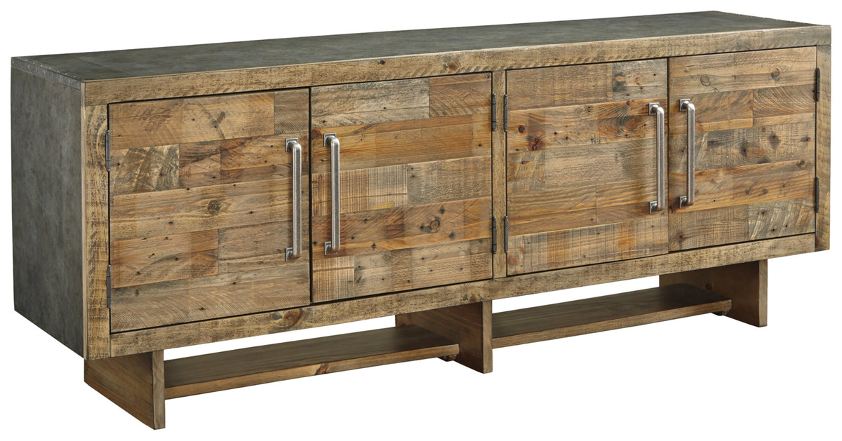 Mozanburg Rustic Brown 72" TV Stand | W665-68