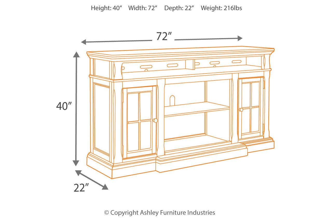 Roddinton Dark Brown 72" TV Stand

 W701-88