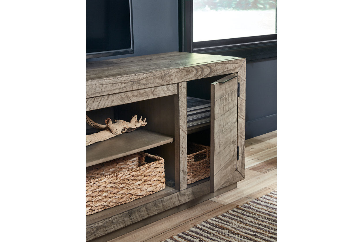 Krystanza Weathered Gray 92" TV Stand
W760-78