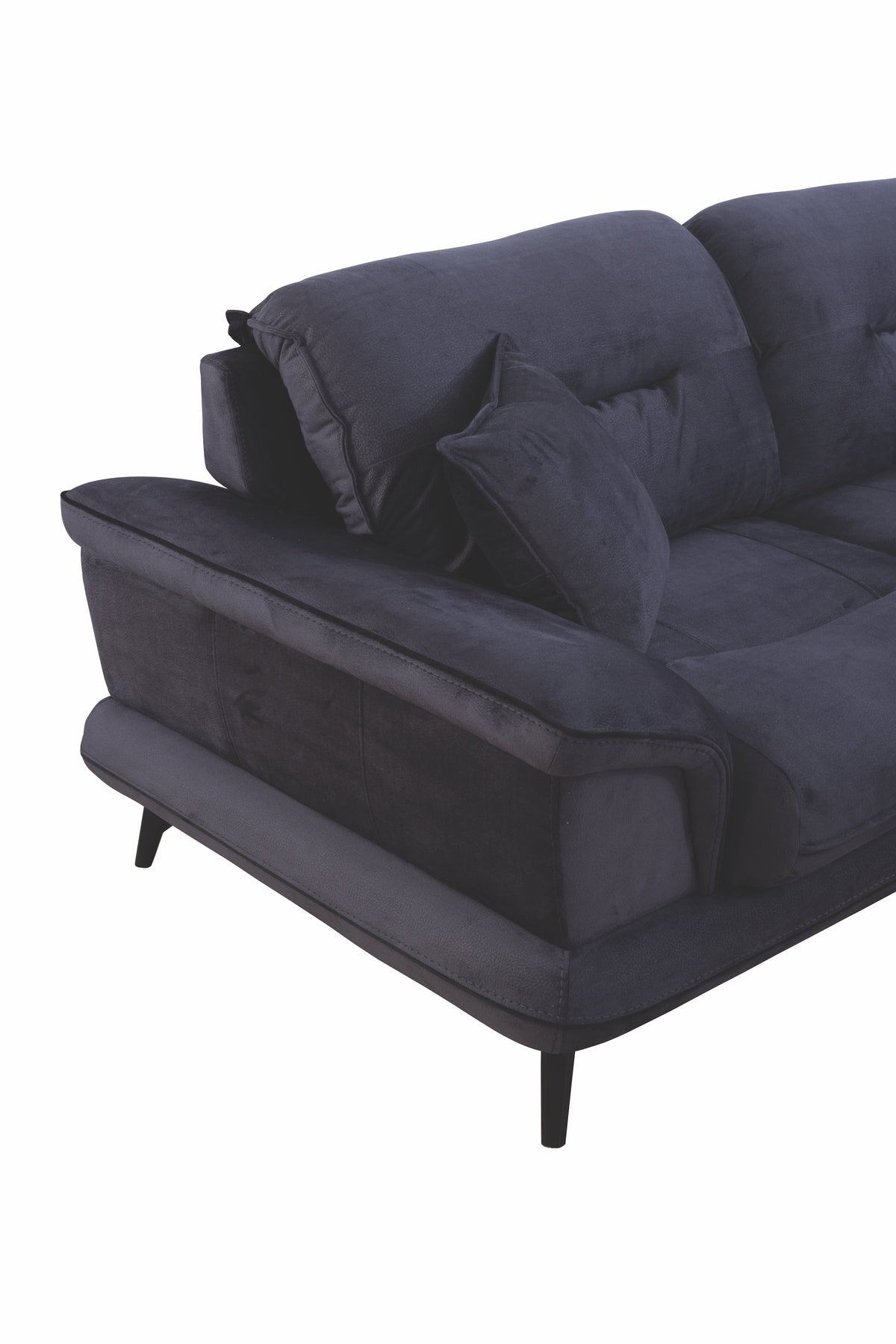 Violet Navy Blue Sofa and Loveseat