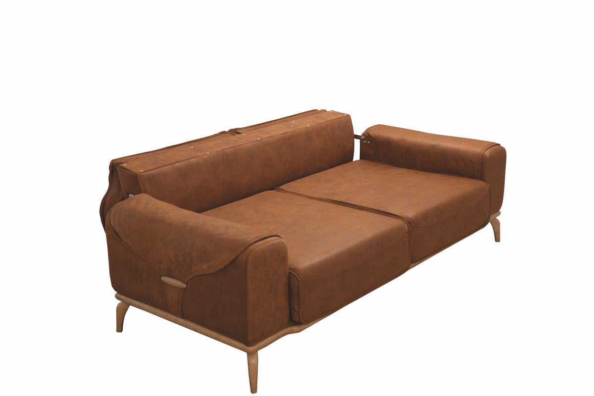 Oslo Taba Leather Sofa & Loveseat -